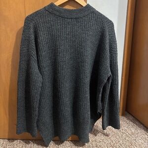 Wool Sweater Size Small H&M Knit Oversized Gray Pullover